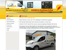 Tablet Screenshot of elektro-helmerichs.de
